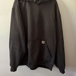 Carhartt Original Fit Hoodie Mens 2XL Black Pull Over Long Sleeve Work Wear